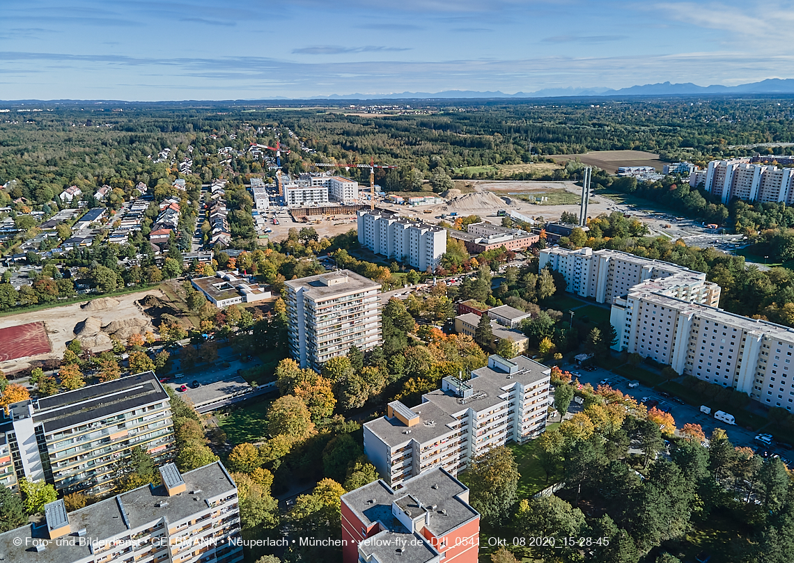 08.10.2020 - Baustelle Alexisquartier und Umgebung in Neuperlach 08.10.2020 - Baustelle Alexisquartier und Umgebung in Neuperlach